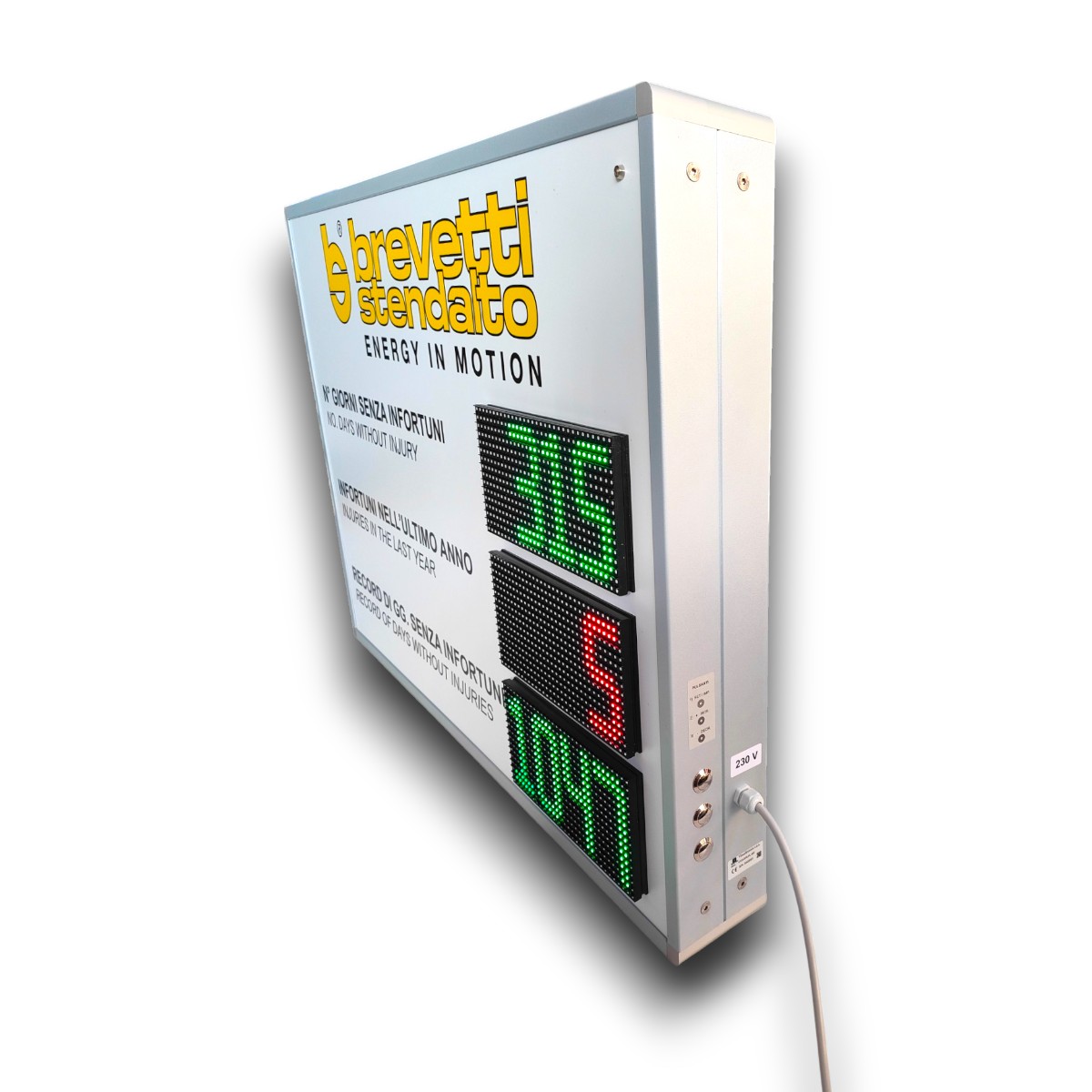 safety display laterale