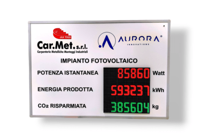 Display per fotovoltaico