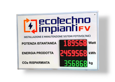 Display per fotovoltaico