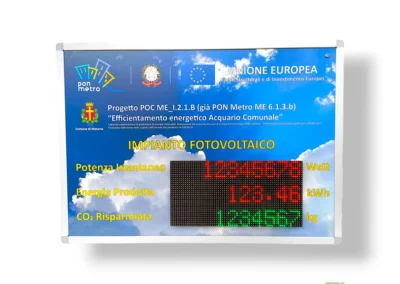 Display per fotovoltaico